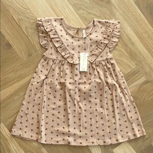 Quincy Mae Cream Ruffled Tiered Sundress